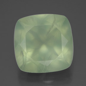 Prehnita verde natural 7,24ct, transparente, transparente/translúcido