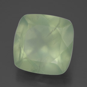 Prehnita verde natural 7,24ct, transparente, transparente/translúcido