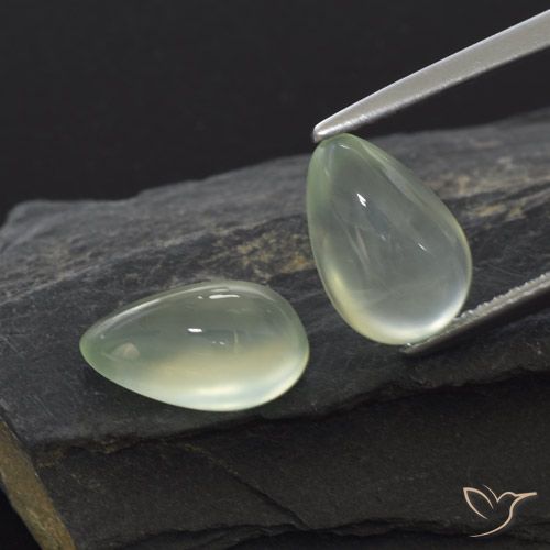 5.44ctw Natural Yellow Green  Prehnite, Formato de pêra, Transparente