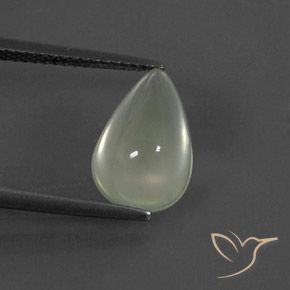 Prehnite Warm Green     Natural 4.50ct, Formato de pêra, Transparente
