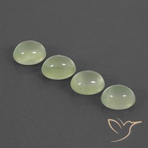 10.17ctw Natural Light Green  Prehnite, oval, Transparente/Translúcido