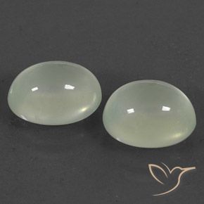 5.18ctw Natural Olive Green  Prehnite, oval, Transparente/Translúcido
