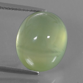 Prehnita verde natural 13,26ct, transparente, transparente/translúcido