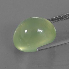 Prehnita verde natural 8,51ct, transparente, transparente/translúcido