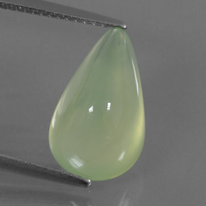 Prehnita verde natural 7,24ct, transparente, transparente/translúcido