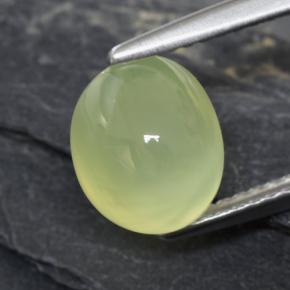 Prehnita verde natural 3,01ct, transparente, transparente/translúcido