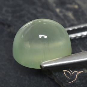 Prehnite Pale Green  Natural 3.21ct, oval, Transparente