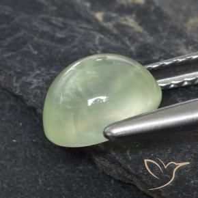 Prehnite Pale Green  Natural 1.59ct, oval, Transparente