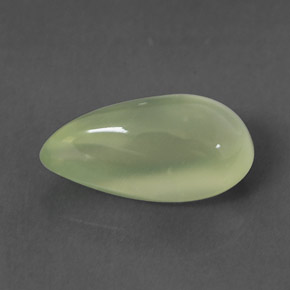 Prehnite Verde Natural 4.66ct, Formato de pêra, Transparente