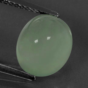 Prehnita verde natural 4,05ct, transparente, transparente/translúcido