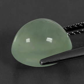 Prehnita verde natural 4,05ct, transparente, transparente/translúcido