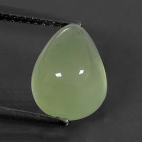 Prehnita verde natural 4,69ct, transparente, transparente/translúcido