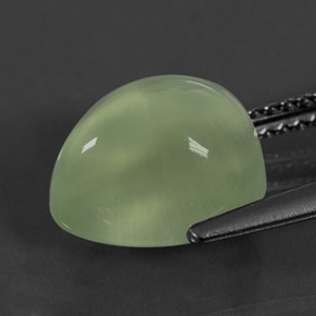 Prehnita verde natural 4,69ct, transparente, transparente/translúcido