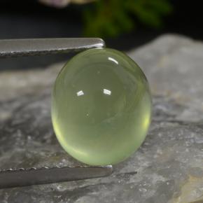 Prehnite Lime Green  Natural 3.09ct, Corte Oval, Translúcido