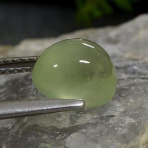 Prehnite Lime Green  Natural 3.09ct, Corte Oval, Translúcido