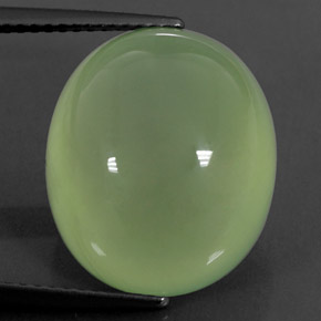 Prehnita verde natural 17,09ct, transparente, transparente/translúcido