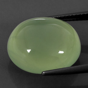 Prehnita verde natural 17,09ct, transparente, transparente/translúcido