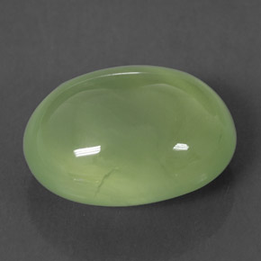 Prehnita verde natural 12,22ct, transparente, transparente/translúcido
