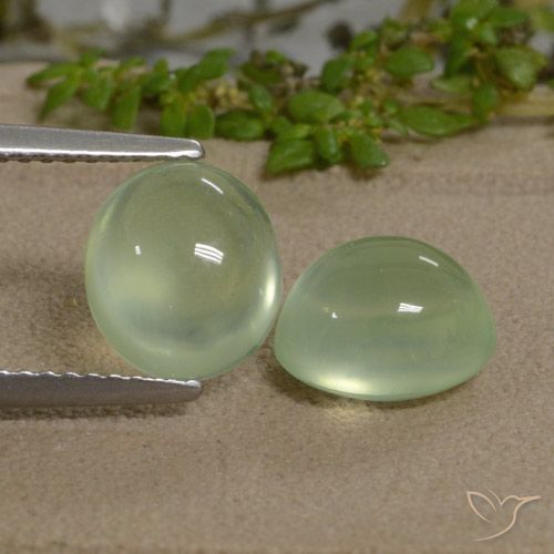 5.20ctw Natural Yellow Green  Prehnite, oval, Translúcido