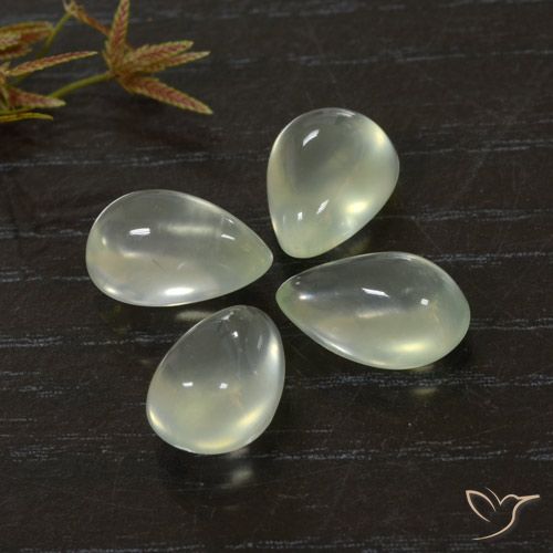 9.91ctw Natural Light Green  Prehnite, Formato de pêra, Transparente