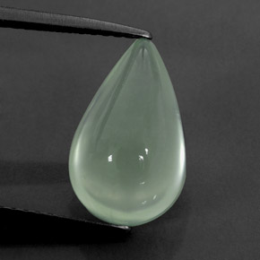 Prehnita verde natural 4,45ct, transparente, transparente/translúcido