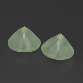 Pedras preciosas de prehnita verde natural de  ct, transparente, transparente/translúcido