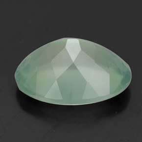 Prehnita verde natural 5,70ct, transparente, transparente/translúcido