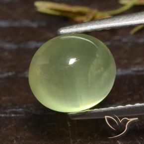 Prehnite Luz verde Natural 2.71ct, oval, Translúcido