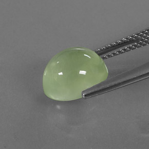 Prehnita verde natural 4,13ct, transparente, transparente/translúcido