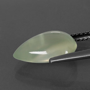 Prehnita verde natural 3,38ct, transparente, transparente/translúcido