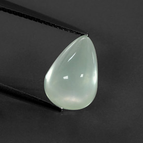 Prehnita verde natural 3,84ct, transparente, transparente/translúcido