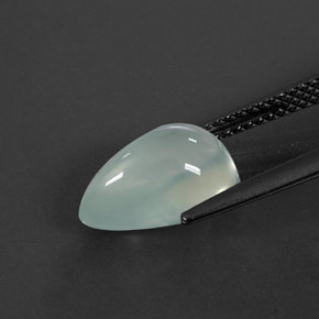 Prehnita verde natural 3,84ct, transparente, transparente/translúcido