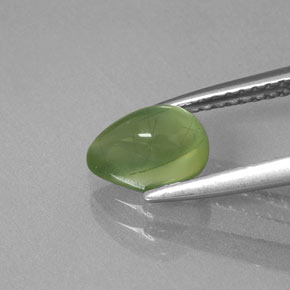 Prehnita verde natural 1,31ct, transparente, transparente/translúcido
