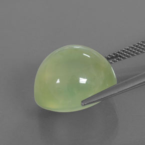Prehnita verde natural 15,68ct, transparente, transparente/translúcido