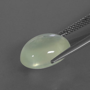 Prehnita verde natural 8,89ct, transparente, transparente/translúcido