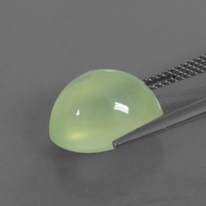 Prehnita verde natural 8,99ct, transparente, transparente/translúcido