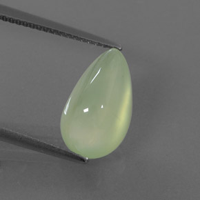 Prehnita verde natural 5,93ct, transparente, transparente/translúcido