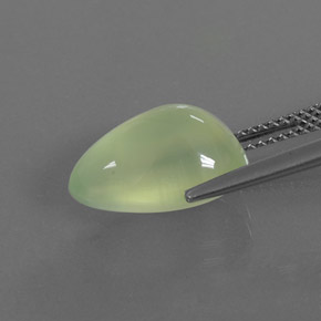 Prehnita verde natural 5,93ct, transparente, transparente/translúcido