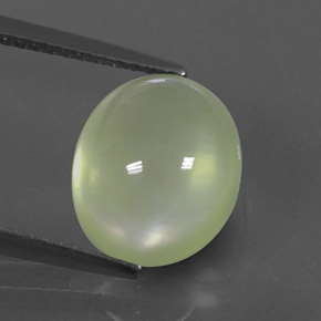 Prehnita verde natural 4,97ct, transparente, transparente/translúcido