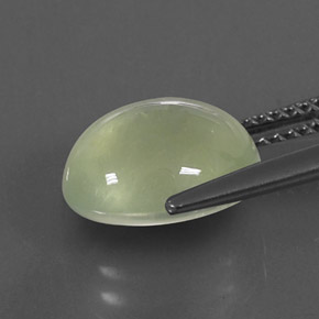 Prehnita verde natural 4,97ct, transparente, transparente/translúcido