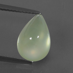 Prehnita verde natural 4,75ct, transparente, transparente/translúcido