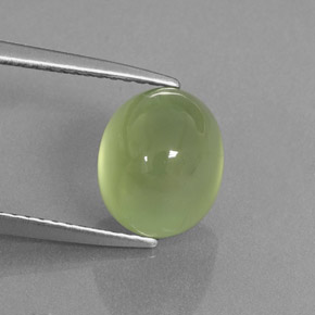 Prehnita verde natural 4,17ct, transparente, transparente/translúcido