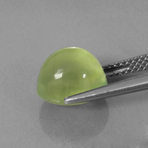 Prehnita verde natural 4,17ct, transparente, transparente/translúcido