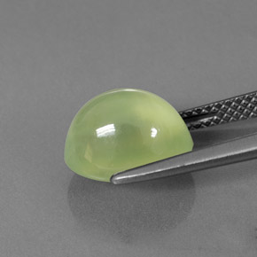Prehnita verde natural 4,46ct, transparente, transparente/translúcido