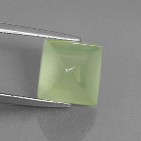 Prehnita verde natural 4,92ct, transparente, transparente/translúcido