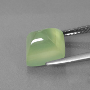 Prehnita verde natural 4,92ct, transparente, transparente/translúcido
