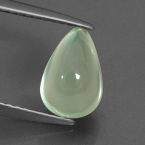 Prehnita verde natural 2,35ct, transparente, transparente/translúcido