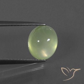 3.21ct Natural Lime Green  Prehnite, oval, Transparente/Translúcido