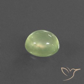 Prehnite Lime Green  Natural 3.21ct, oval, Transparente/Translúcido