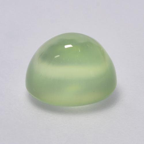 Prehnita verde natural 2,74ct, corte oval, transparente